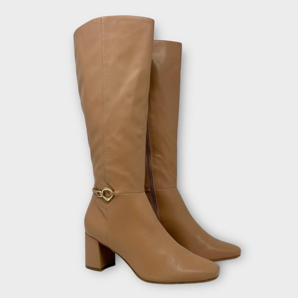 Naturalizer Waylon Faux Leather Tall Knee High Boot in Taupe Size 8.5